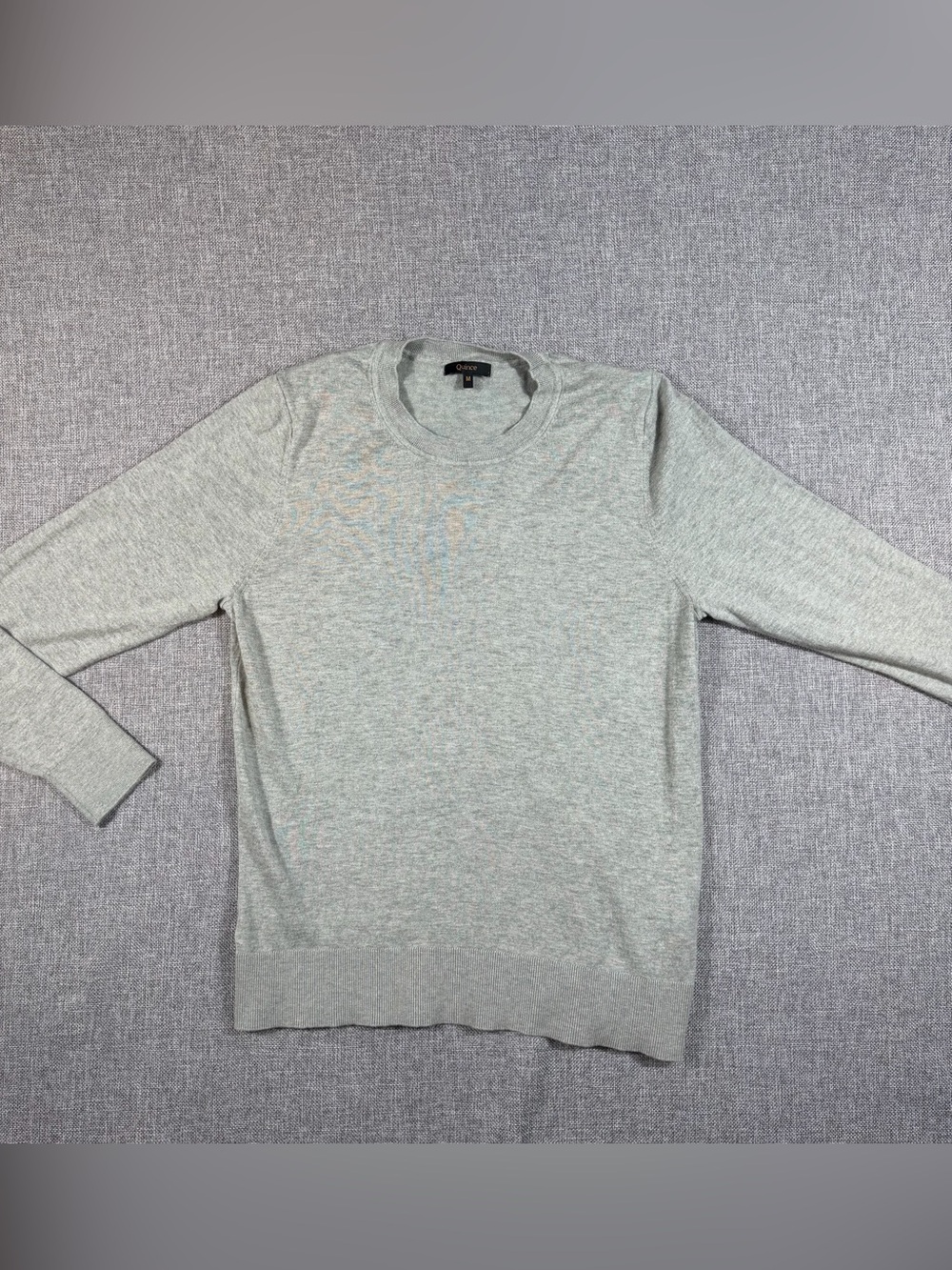 Quince Women's Light Gray Crewneck Pullover